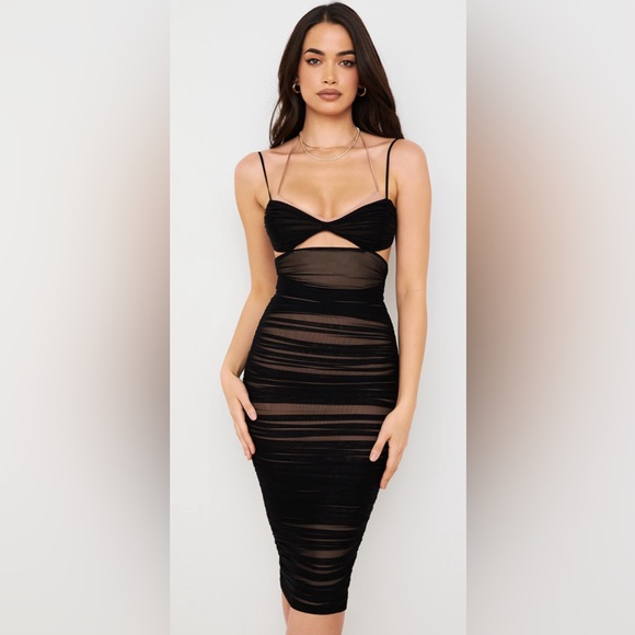 House of CB Dresses & Skirts - House of CB mesh black dress